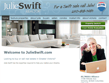 Tablet Screenshot of julieswift.com
